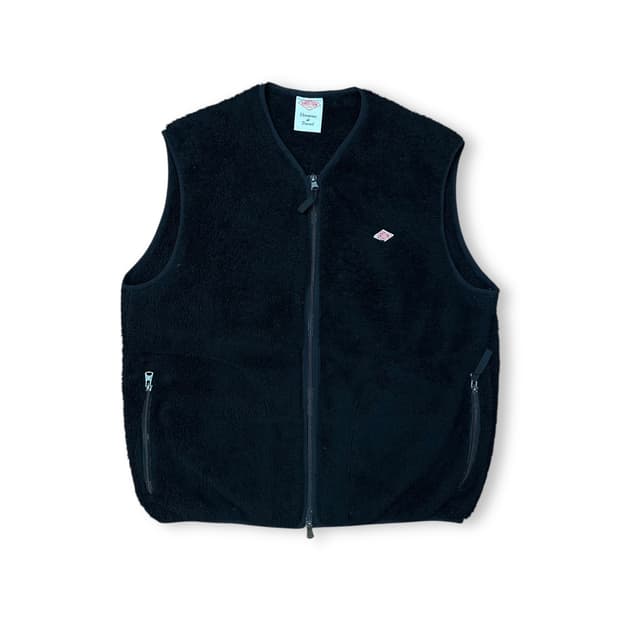 단톤 플리스 집업 조끼