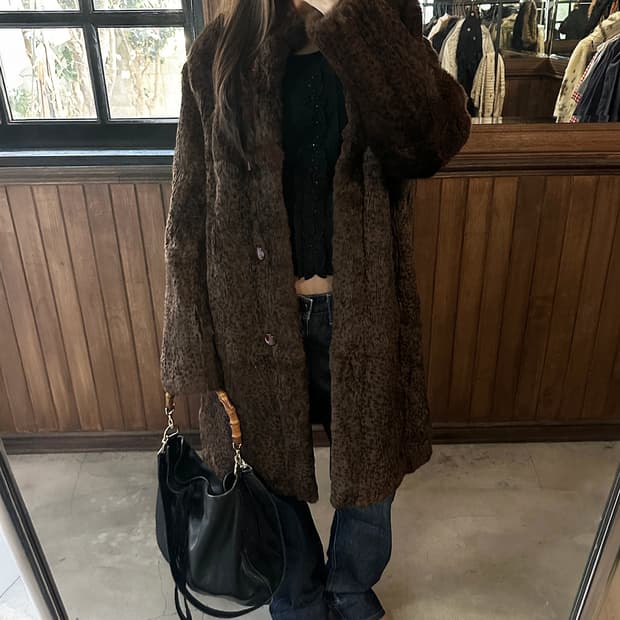 JPV reversible mink half coat