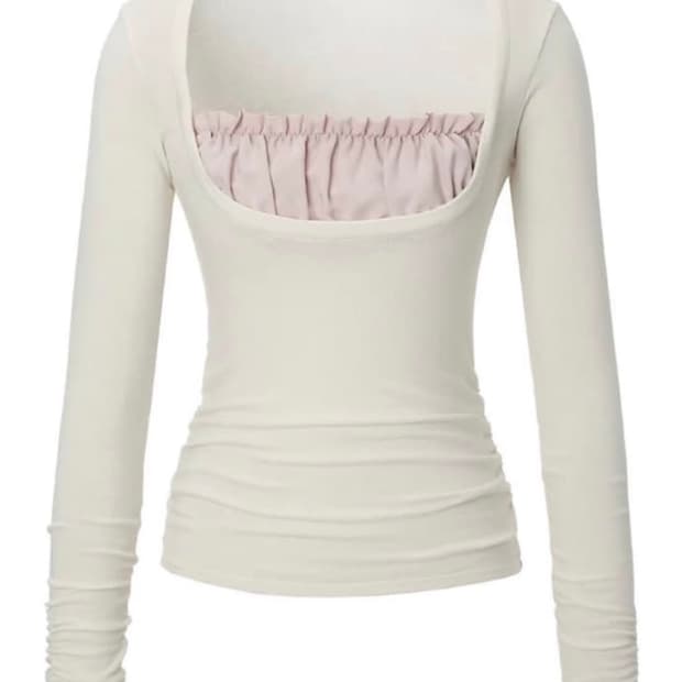 구함) 쓰리타임즈 샤론 레이어드 티 아이보리