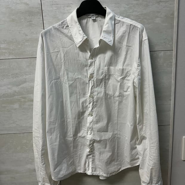 제임스펄스 화이트 면 남성 셔츠 1 