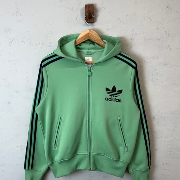 아디다스 00s 빈티지 민트 플락 후드 져지