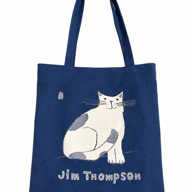 Jim Thompson Lazy Cat Tote Bag