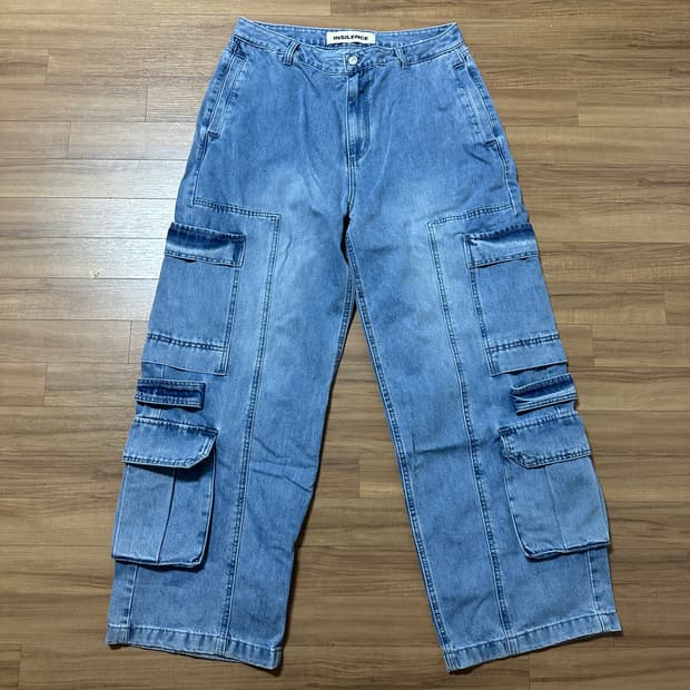 인사일런스 데님카고팬츠 L