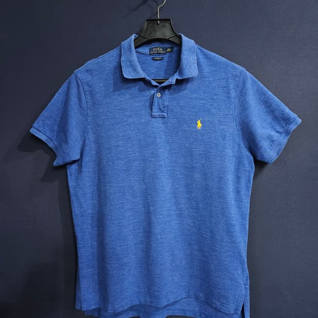 폴로 랄프로렌 멜란지 블루 남성 105 카라반팔티 
