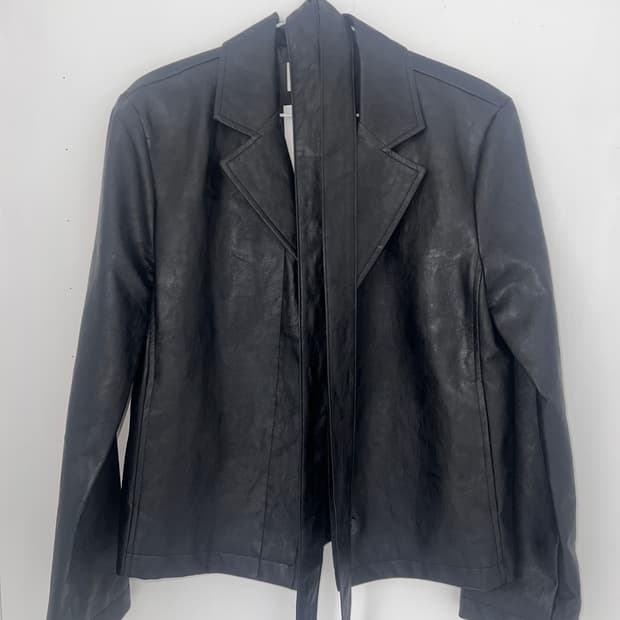 leader jacket 레더자켓 가죽 새상품
