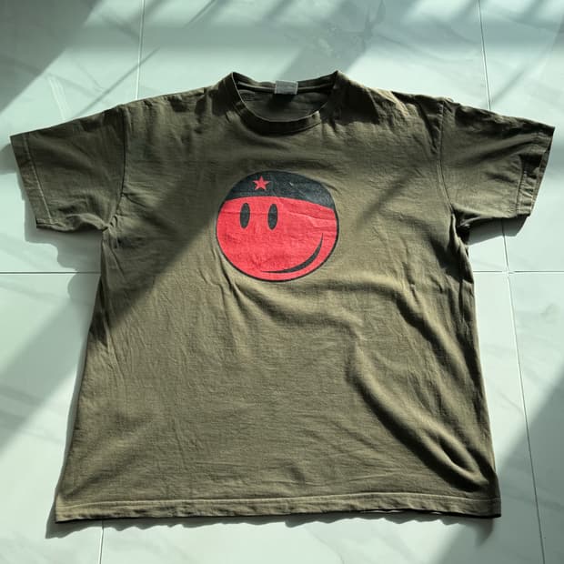 SOL'S 스마일 그래픽 빈티지 티셔츠