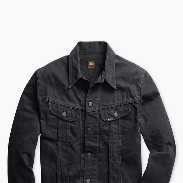 RRL 더블알엘 lot 261 트러커 데님자켓 블랙 S사이즈 신품 김우빈