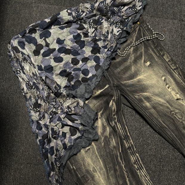 Vintage y2k punk scarf muffler
