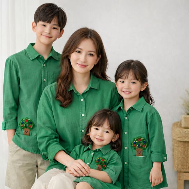 퍼스트원(First One) 유러피안 감성 패밀리룩 세트