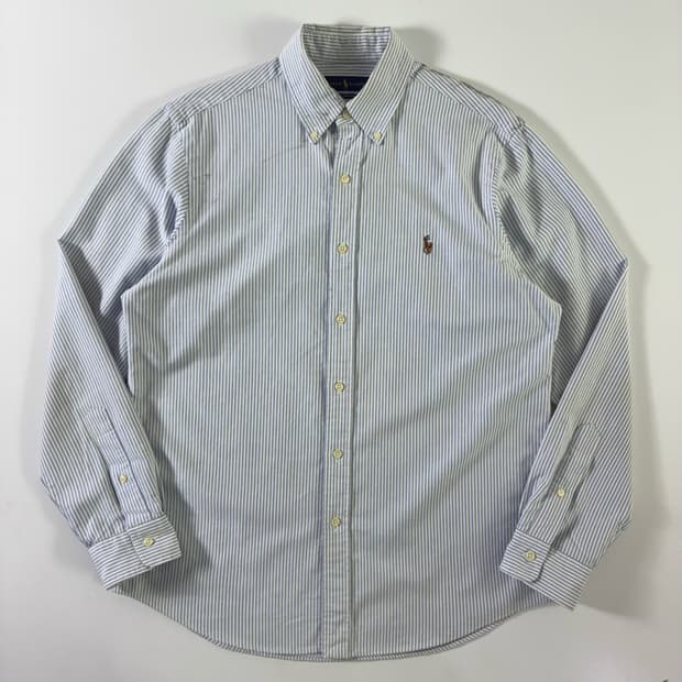 Polo  폴로 랄프로렌 신형 자수 코튼  스트라이프 셔츠 