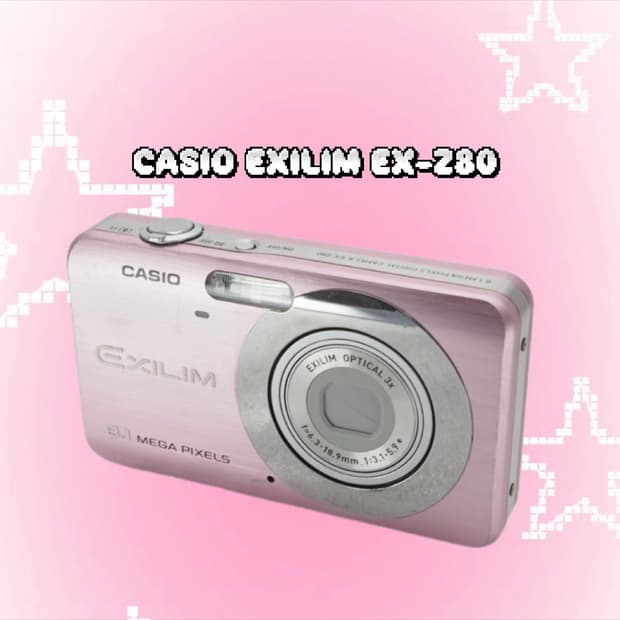 카시오 엑슬림 ex-z80 핑크 빈티지 디카 / 카리나 사용