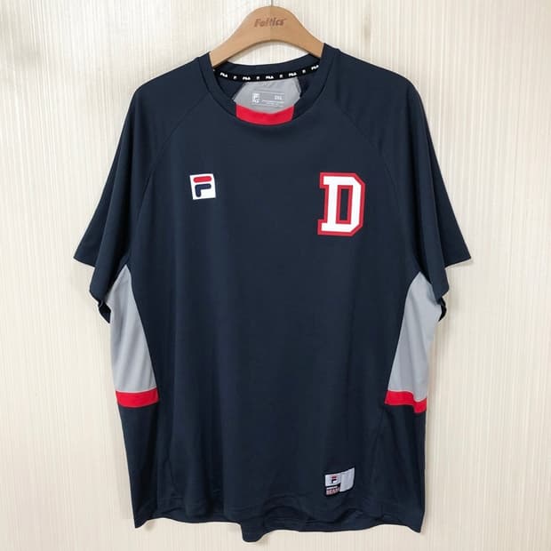 KBO 필라 두산베어스 선수지급실착 트레이닝셔츠 2XL