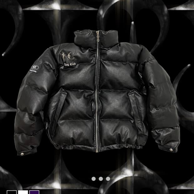 떠그 클럽 레더 패딩