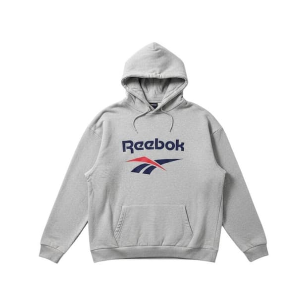 REEBOK 리복 프린팅 후드티 라이트 그레이 3XL