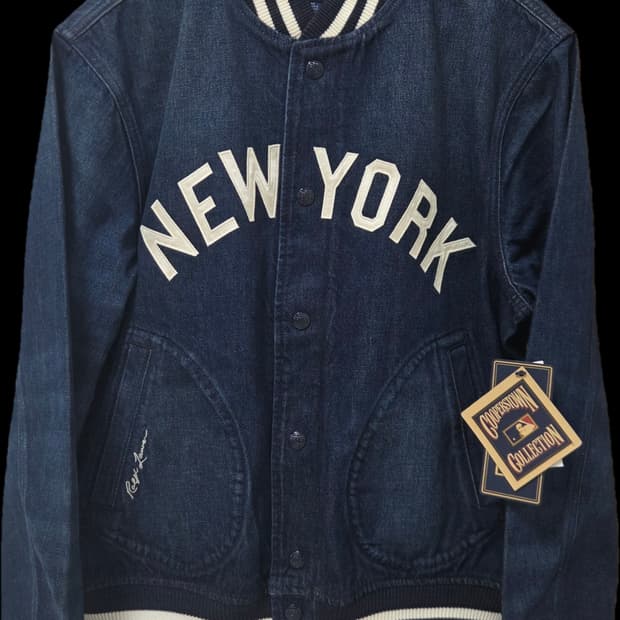 [새상품]폴로 랄프로렌 양키스 데님 바시티 자켓