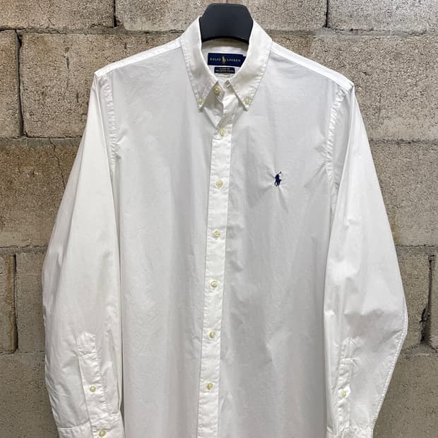 폴로 랄프로렌 코튼 화이트 셔츠 