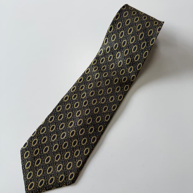 빈티지 실크 넥타이 9.5cm