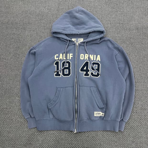 후아유 뮤트블루 후드집업