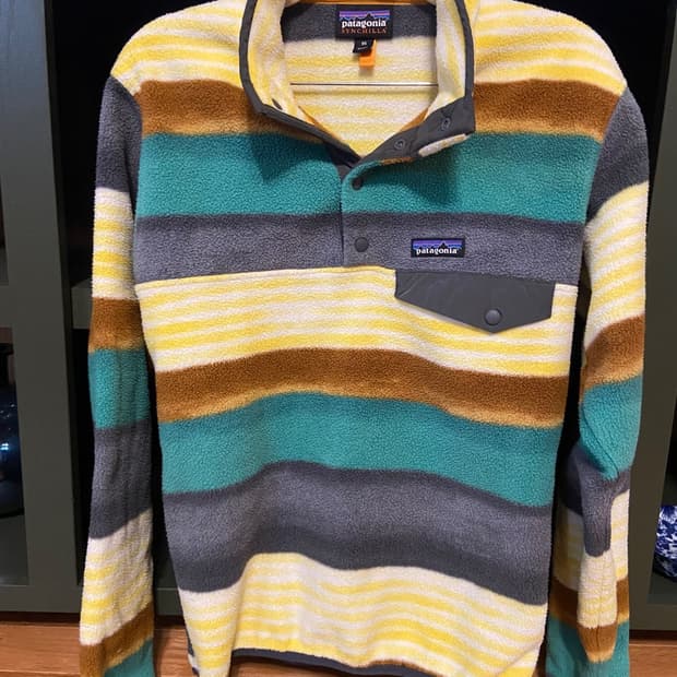 18FW 파타고니아 신칠라 스냅-T 스트라이프/그레이