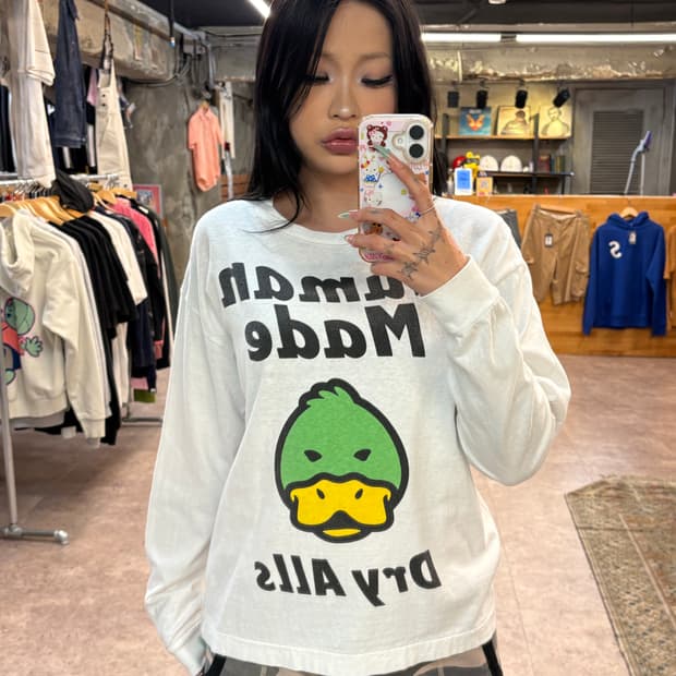 휴먼메이드 오리 덕 롱슬리브 #csz4337