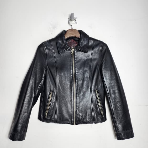 톰보이 레더 카라 가죽 자켓