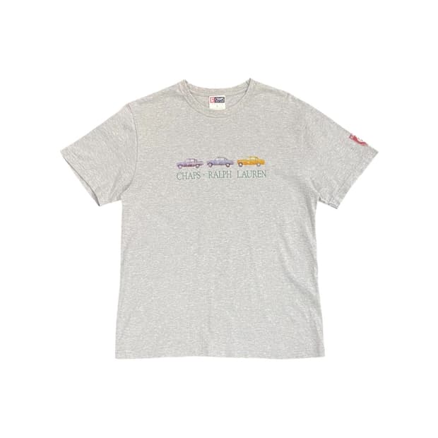 Chaps Ralph  Lauren 빈티지 카 로고 반팔 티셔츠