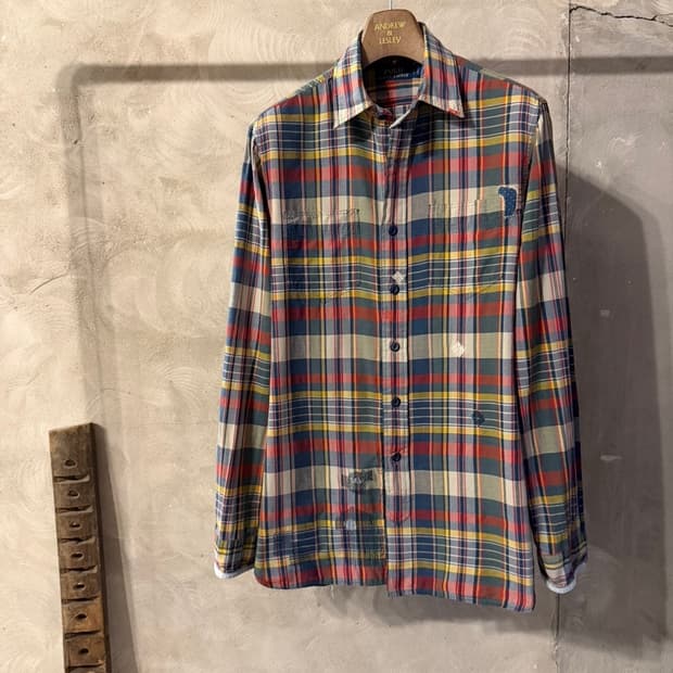 폴로 랄프로렌 마드라스 셔츠 100