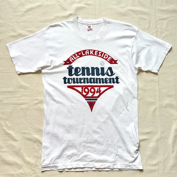 90s USA 올 레이크사이드 테니스 토너먼트 티셔츠 L