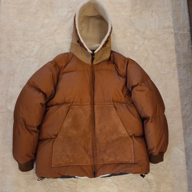 EMMETI 가죽 패딩  브라운 IT48