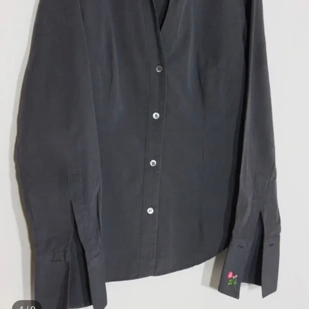PAUL SMITH 꽃 자수 네이비 셔츠