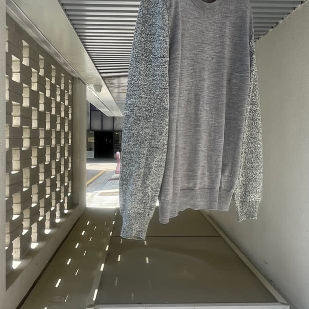 [MAISON MARGIELA]Bi-Material Knit (Grey)