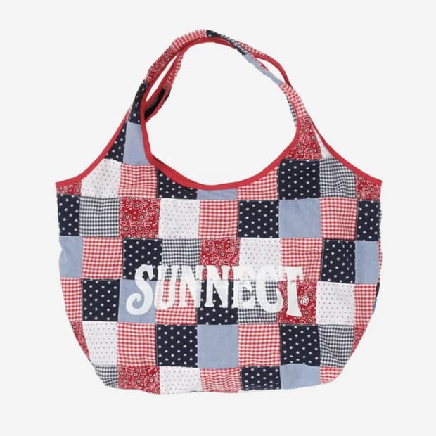 Sunnect 써넥트 가방 Madras Shopper Bag - Red