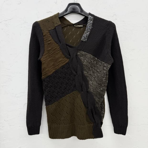 frapbois 패치워크 울 니트