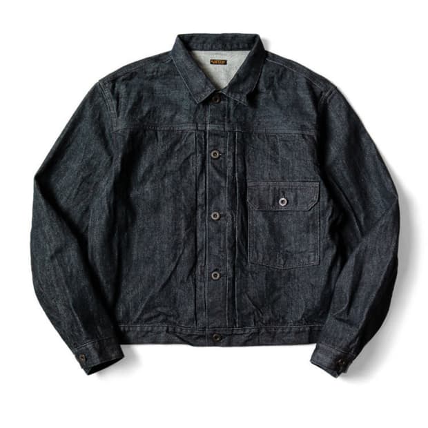 캐피탈 14oz 데님 자켓 흑사 5사이즈