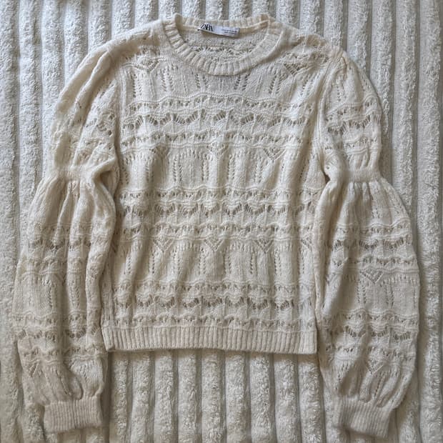 자라 모헤어 니트