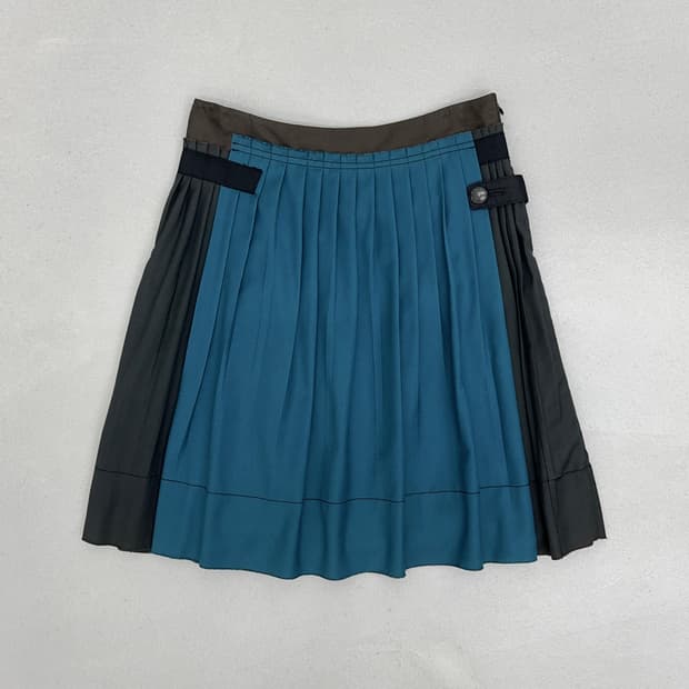 SYSTEM 플리츠 스커트