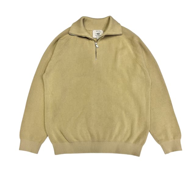 헨리코튼 Spring 반집업 카라 니트