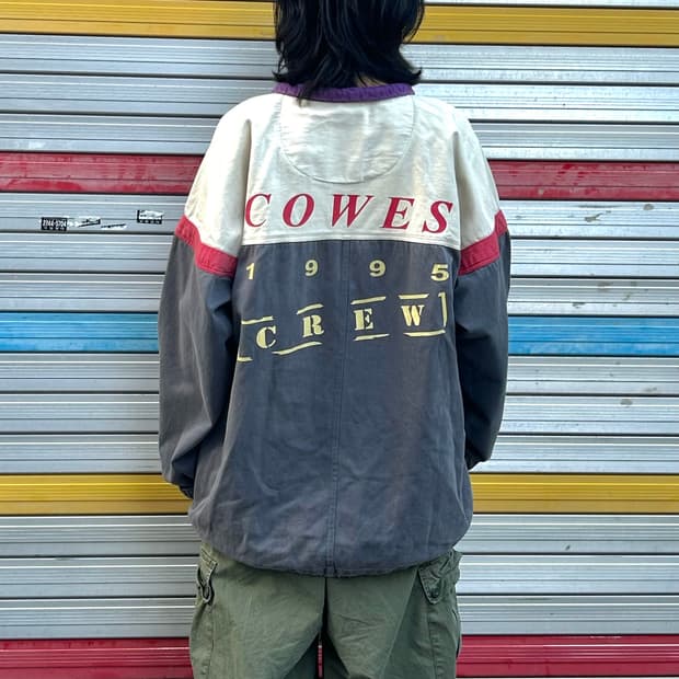 90s MAD RaGS 올드스쿨 빅로고 보헤미안 아노락 자켓 L