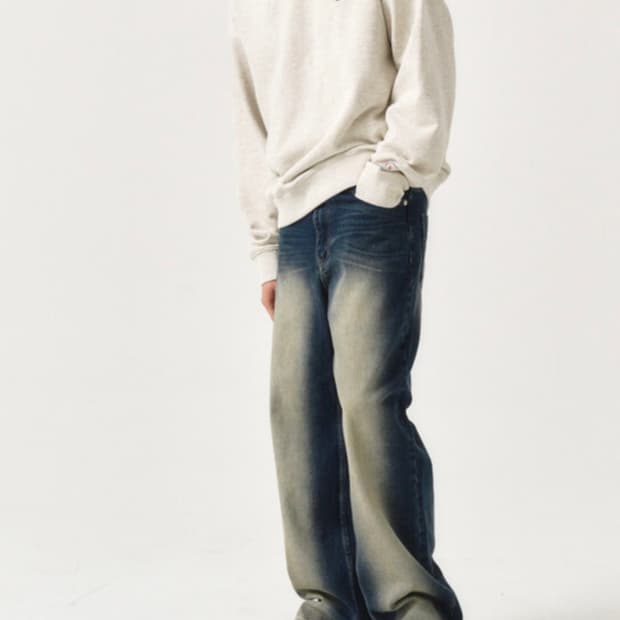 새상품)세터 블루클린 뉴트로와이드 데님팬츠