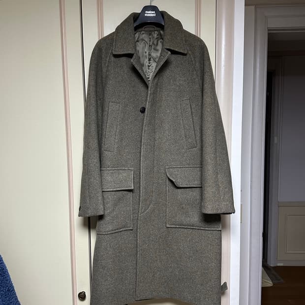 비이커(beaker) 로브 울발마칸코트 2사이즈(105) (착샷첨부)