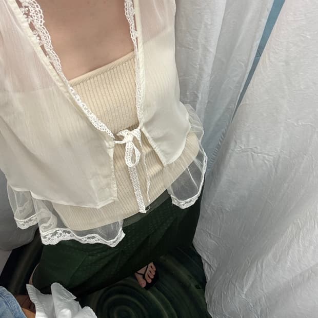 Axes 레이스 시스루 베스트