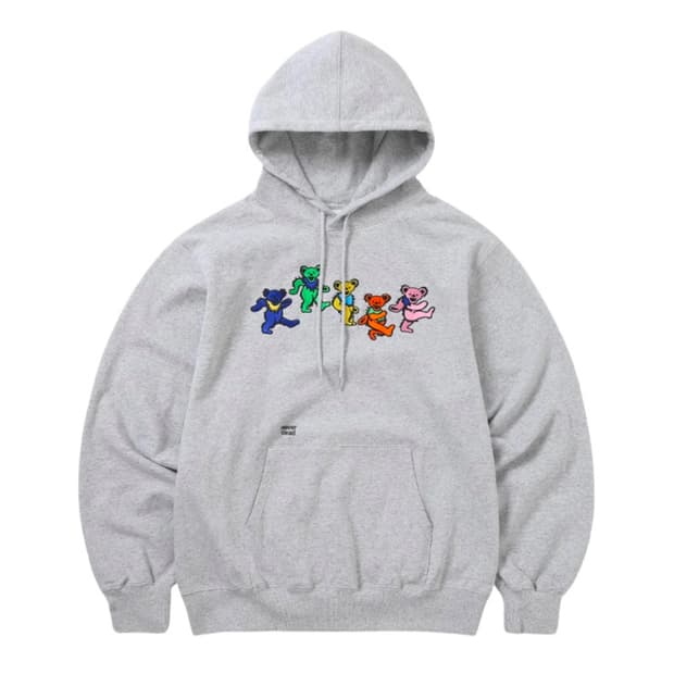 [판매] 디스이즈네버댓 댄싱베어 후드티 헤더그레이 L (새상품)