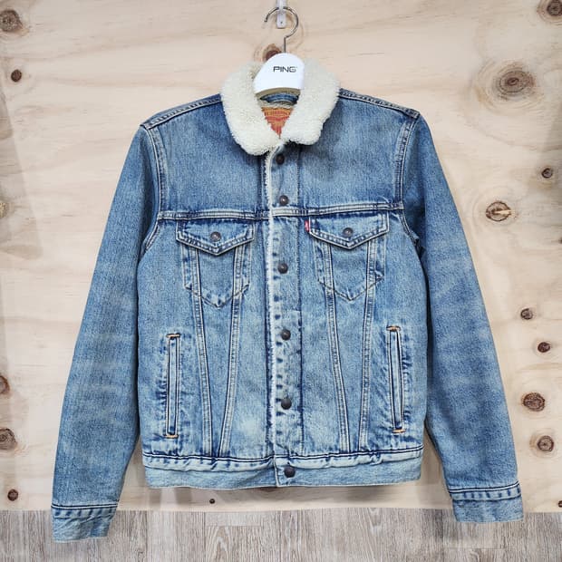 692) 리바이스 데님 양모 카라 자켓