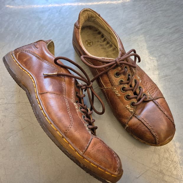 00s 올드 닥터마틴 레더 슈즈