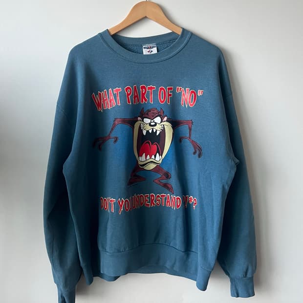 90s Usa Jerzees 루니툰 스웻셔츠 XL
