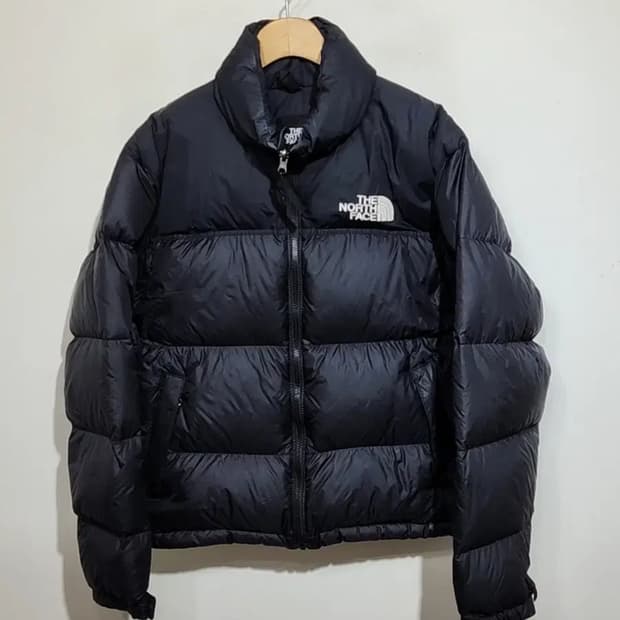 (M) 노스페이스 거위털 눕시패딩 점퍼 블랙 구스다운 자켓 