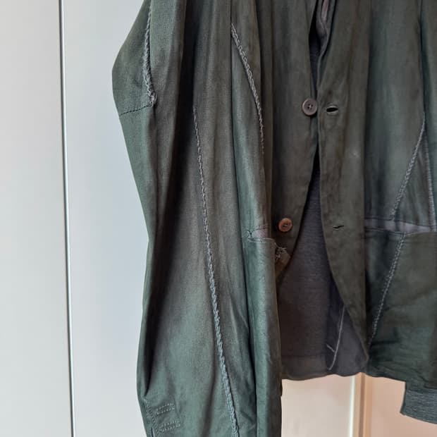 Transit Leather Knit Jacket