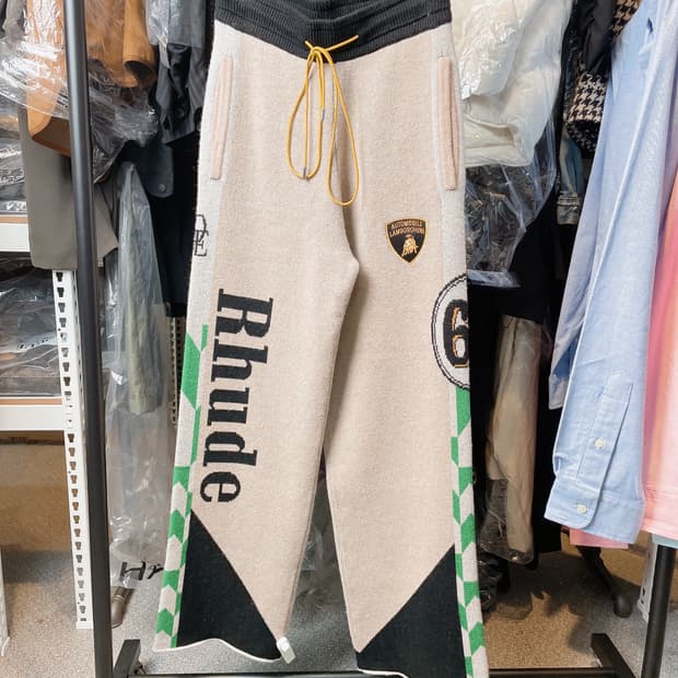 (정품/새상품) 루드 X 람보르기니 남성 울 프린트 팬츠