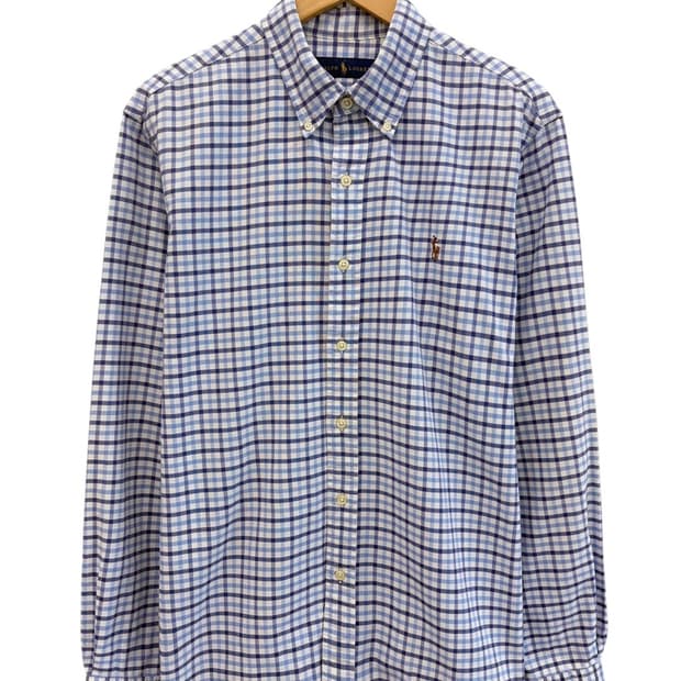 폴로 옥스포드 체크 셔츠 (L)