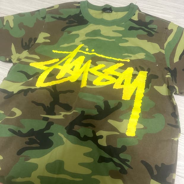 스투시 카모 반팔